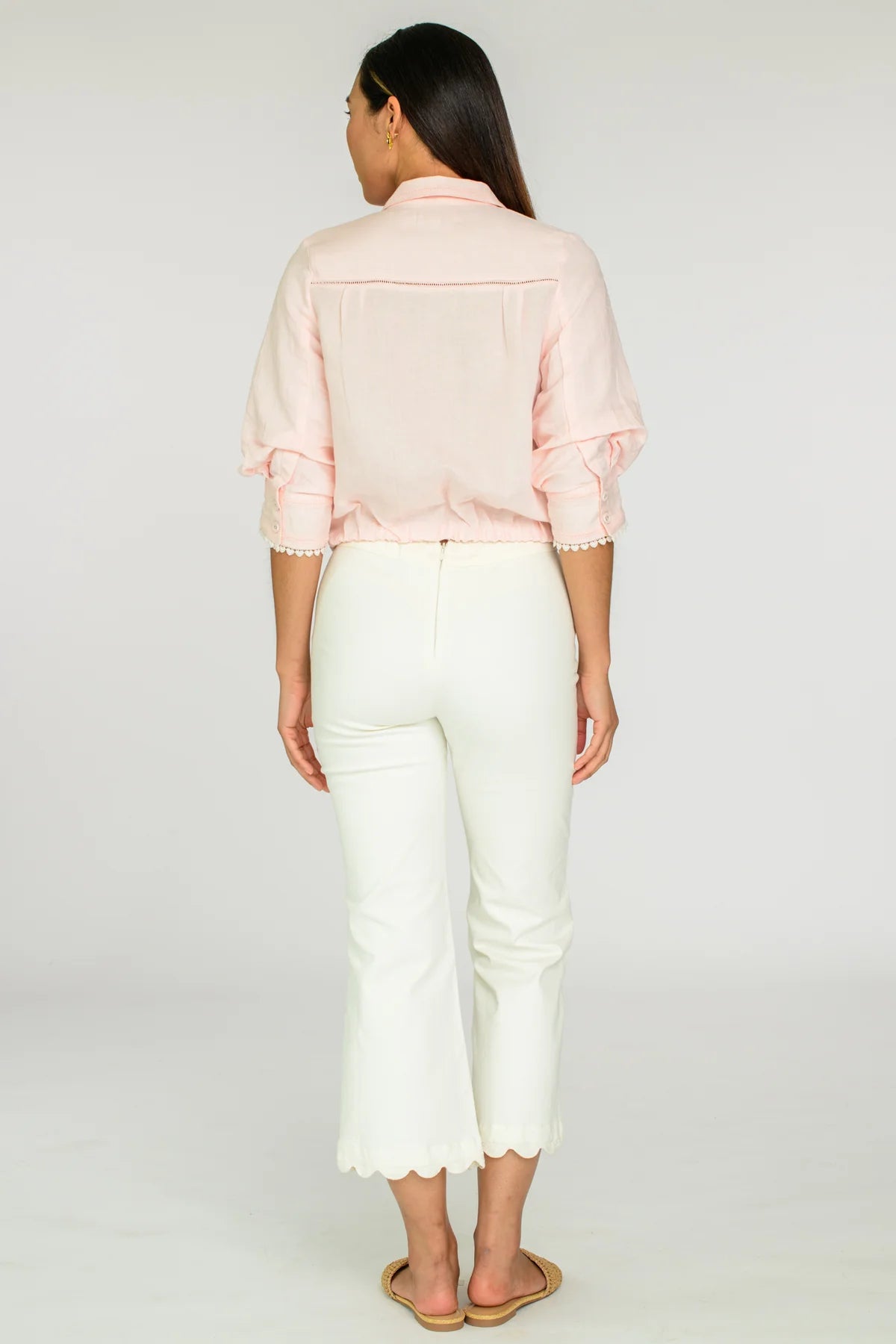 ELIZABETH JAMES Carter Top - Pink Sugar and Navy