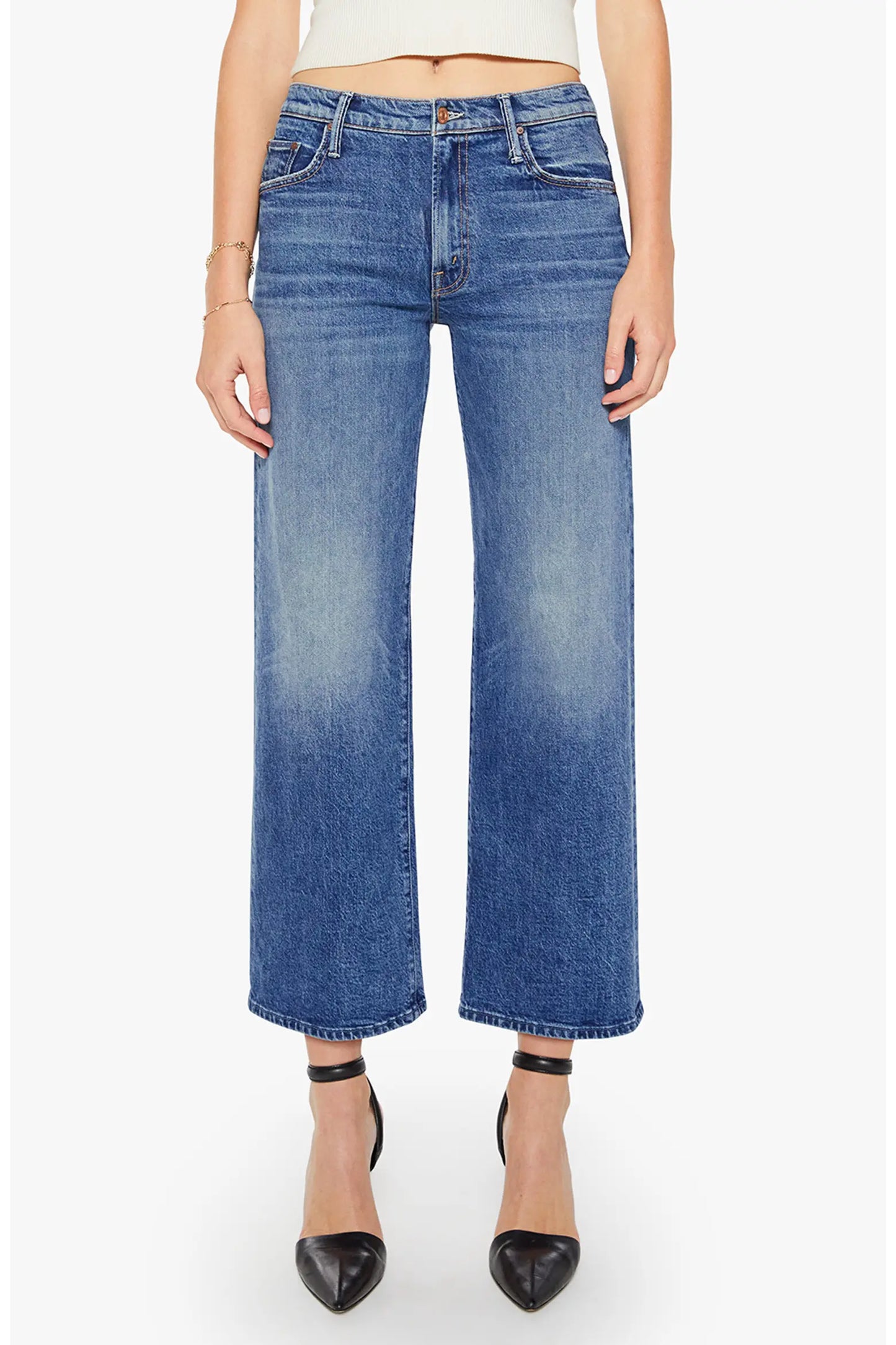 Mother Denim Mid-Rise Maven in Thrill Seaker