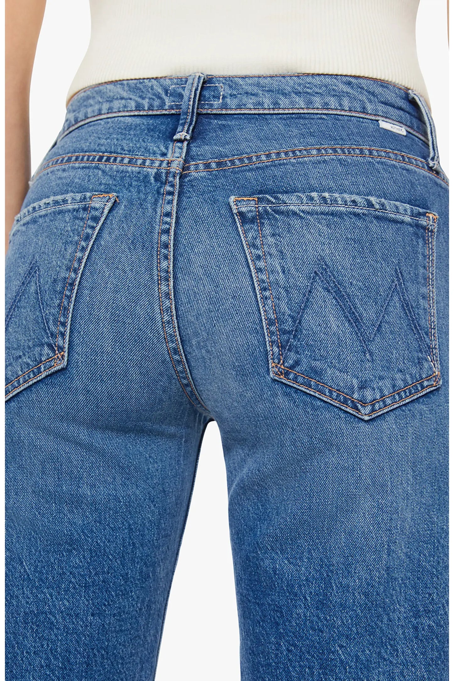 Mother Denim Mid-Rise Maven in Thrill Seaker