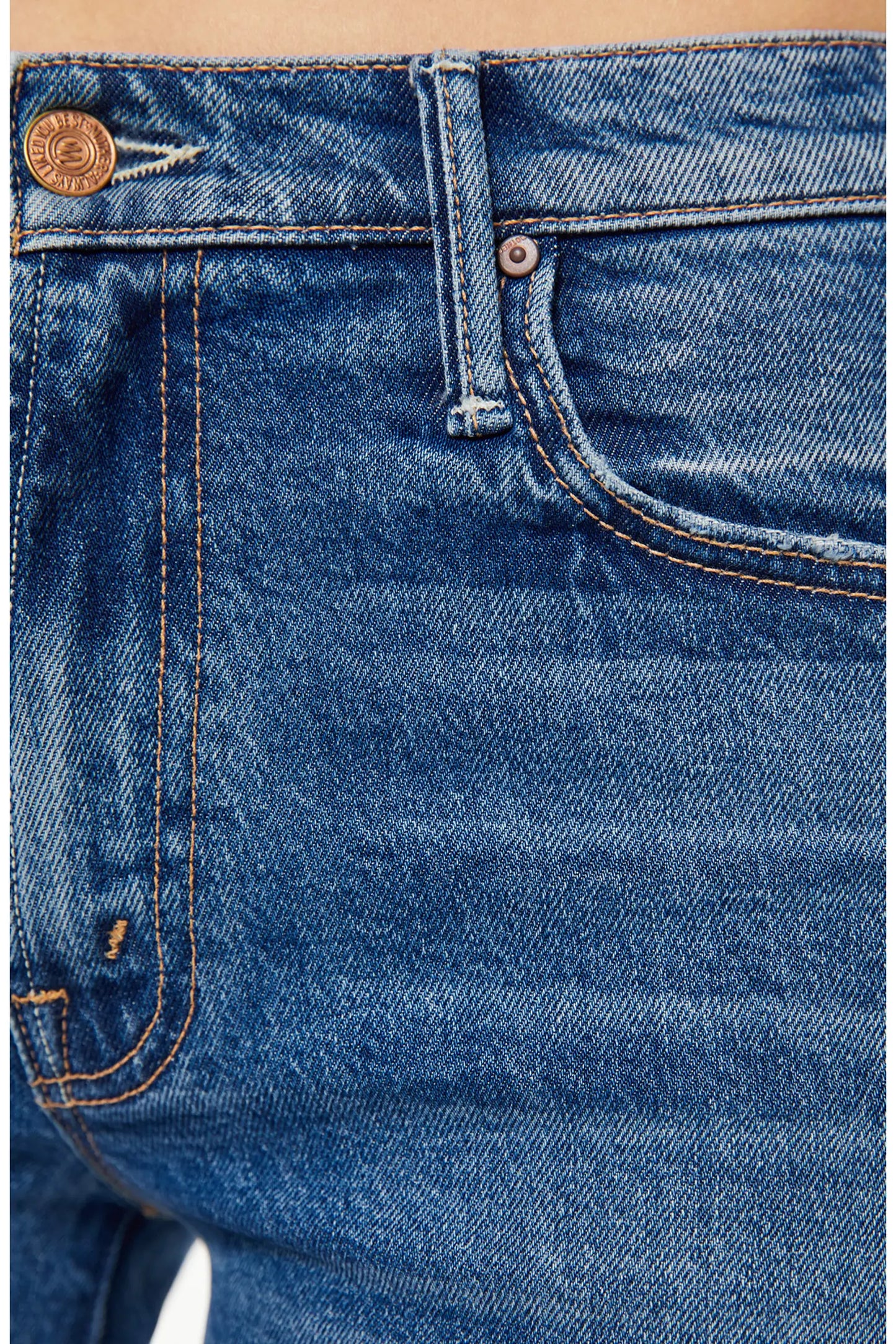Mother Denim Mid-Rise Maven in Thrill Seaker