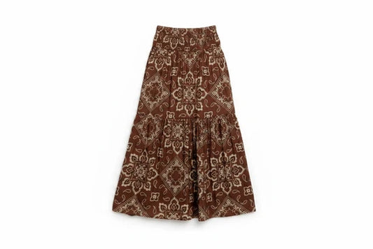 Karlie Bandana Smock Tier Maxi Skirt
