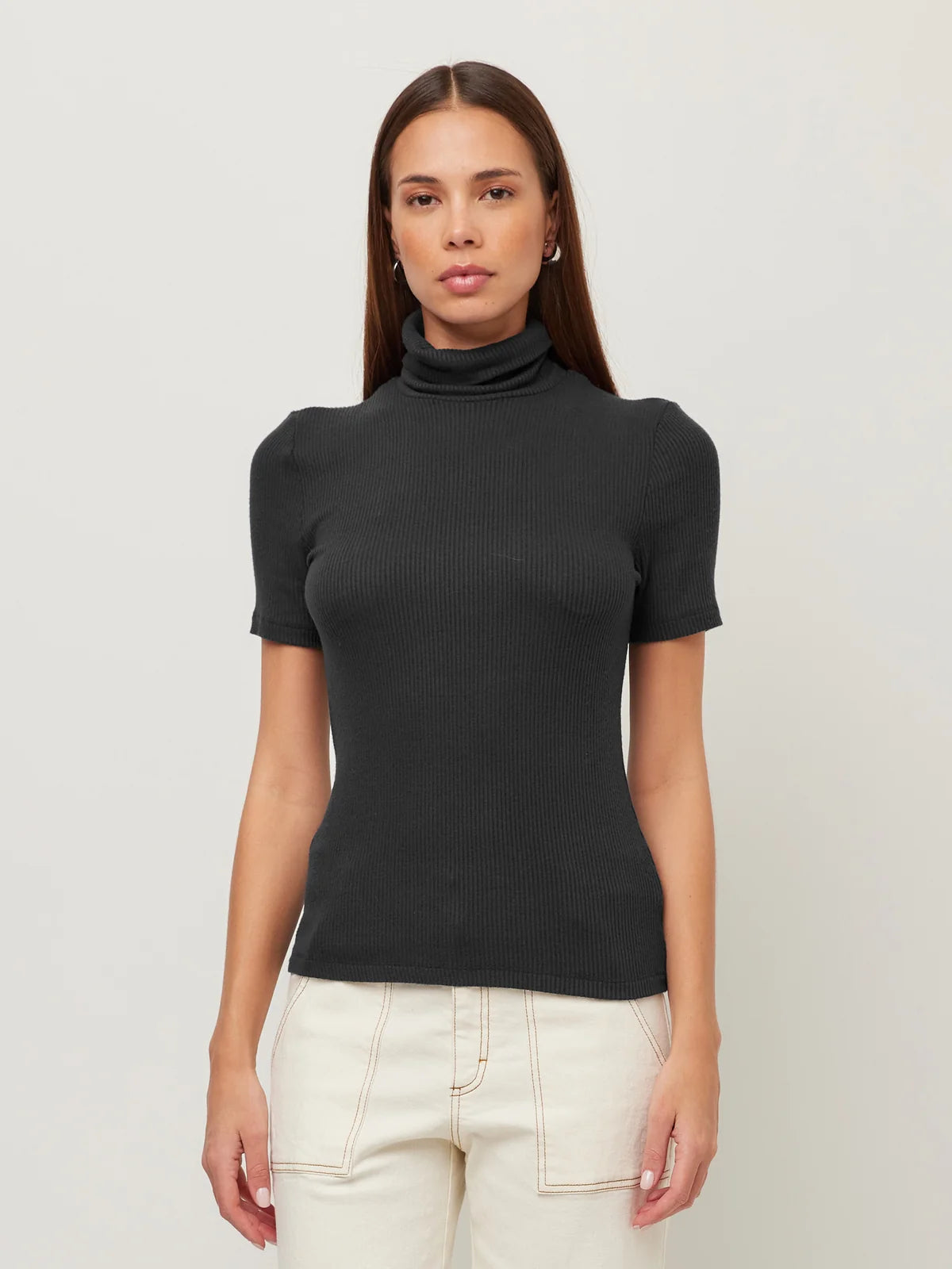 Fifteen Twenty - JANA SHORT SLEEVE TURTLENECK TOP