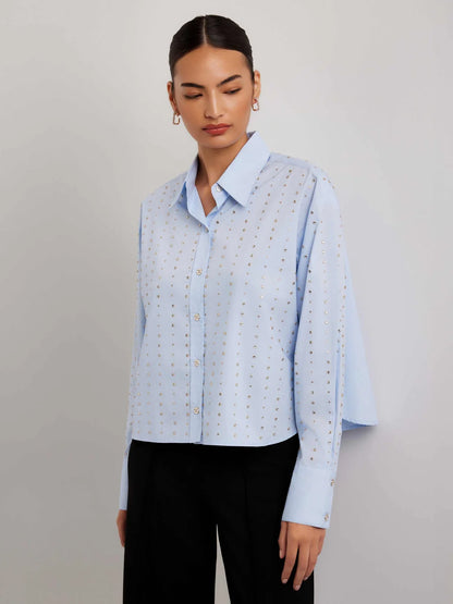 Fifteen Twenty - LISA EMBELLISHED BUTTON UP TOP