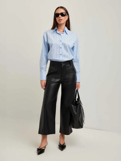 Fifteen Twenty - LISA EMBELLISHED BUTTON UP TOP