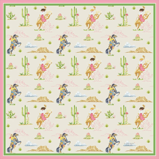 Catherine Cartie - Rodeo Cowgirl & Cowboy Silk Scarfs