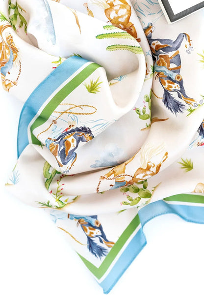 Catherine Cartie - Rodeo Cowgirl & Cowboy Silk Scarfs