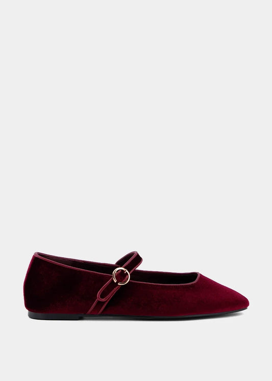Shu Shop - ANNABELLE Velvet Ballet Flat in 2 colors