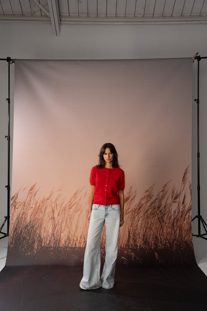 COLORUSH - BRUSHED CHAMONIX TEE CARDI SPICY