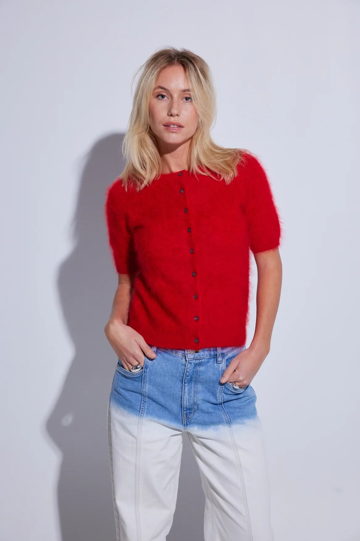 COLORUSH - BRUSHED CHAMONIX TEE CARDI SPICY