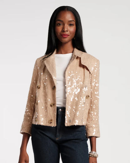 Frances Valentine Sequin Moto Jacket