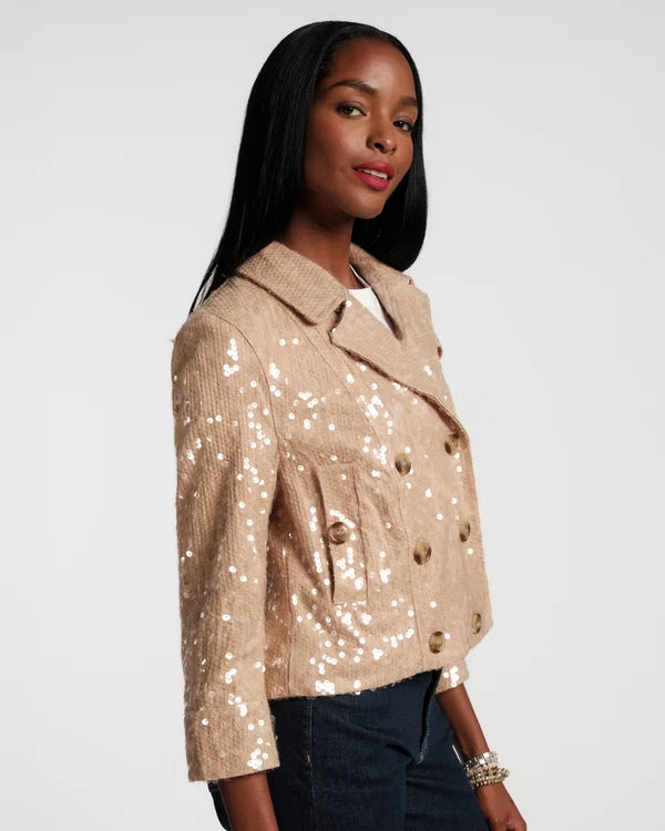 Frances Valentine Sequin Moto Jacket