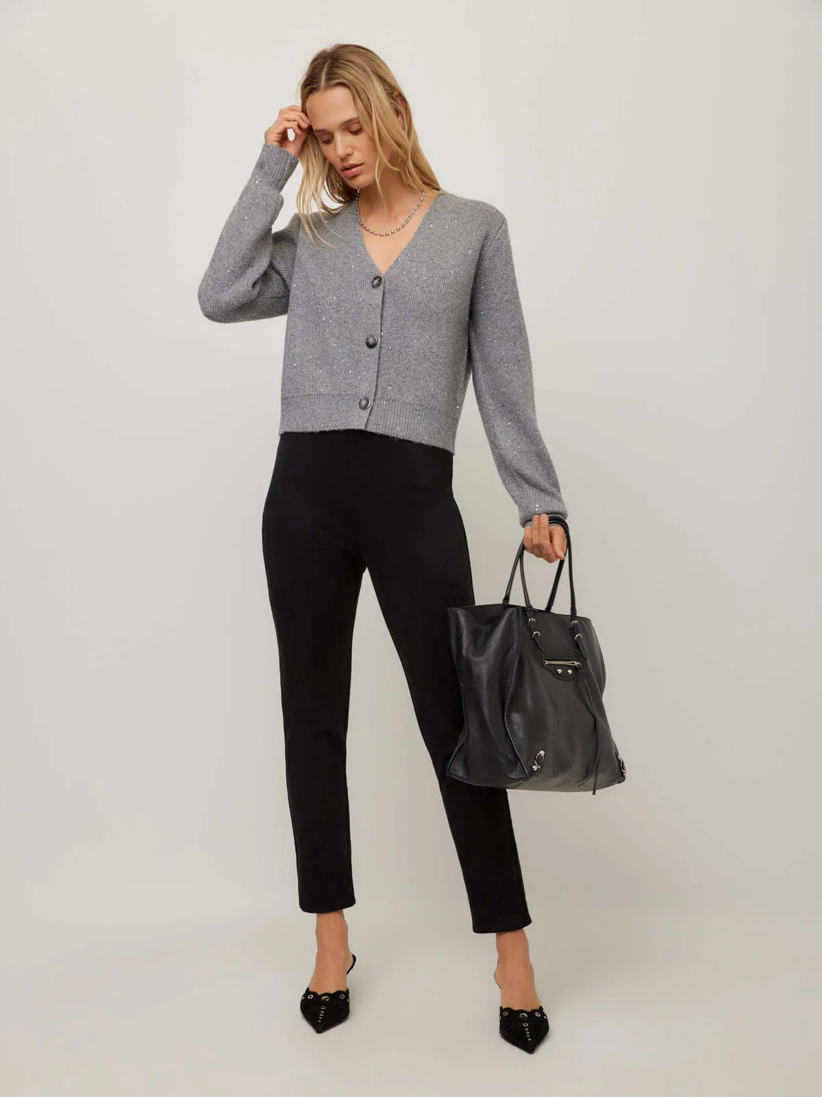 Fifteen Twenty - NAE SEQUIN CARDIGAN SWEATER