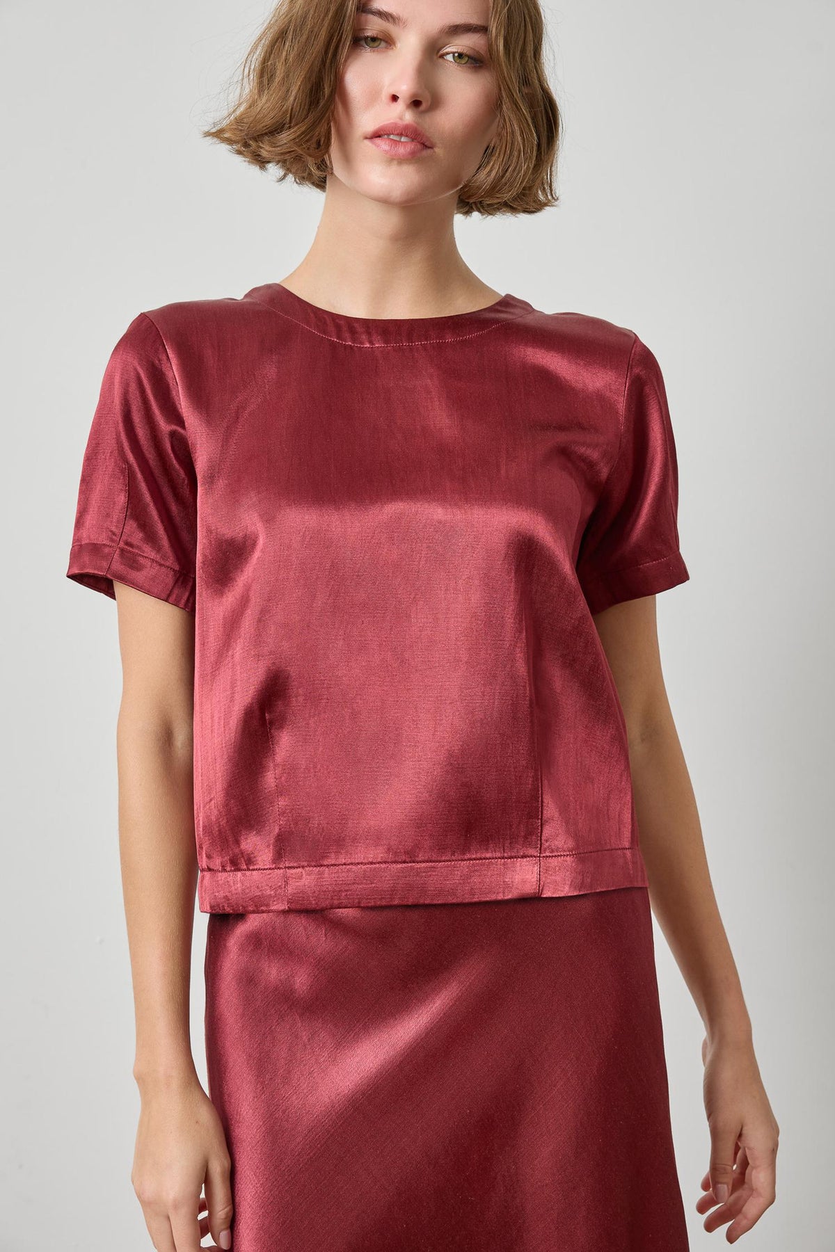 Lilla P - SLUB WOVEN DARTED TOP