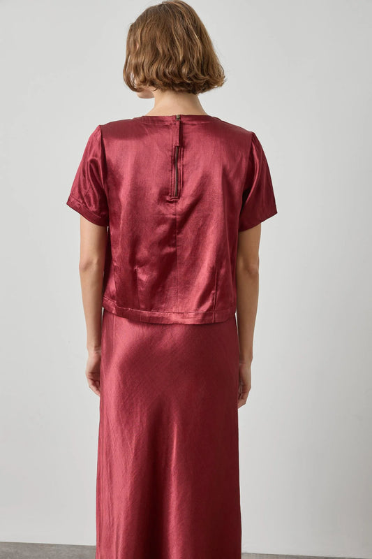 Lilla P - SLUB WOVEN DARTED TOP