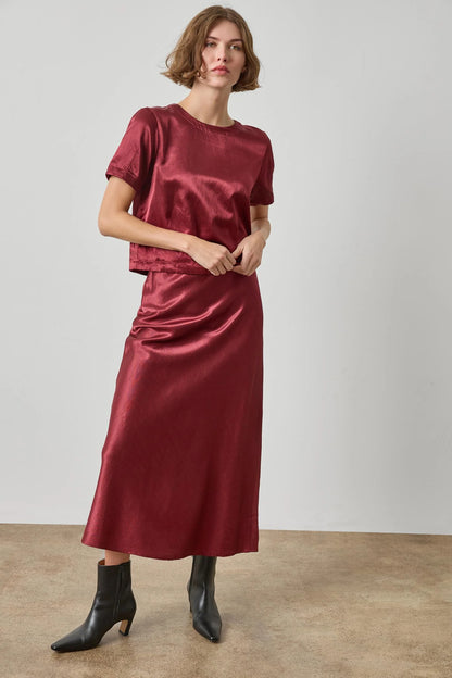 Lilla P - SLUB WOVEN DARTED TOP