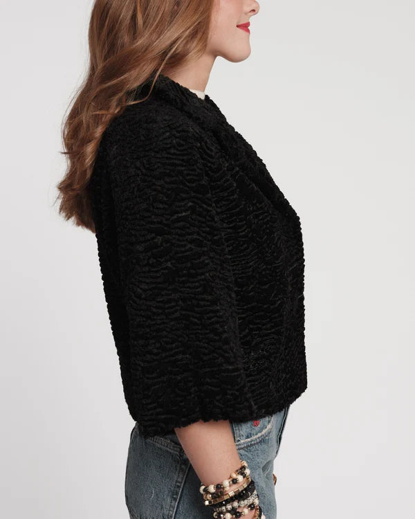 Frances Valentine Blaine Faux Lamb Fur Jacket