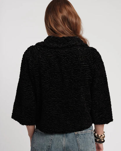 Frances Valentine Blaine Faux Lamb Fur Jacket