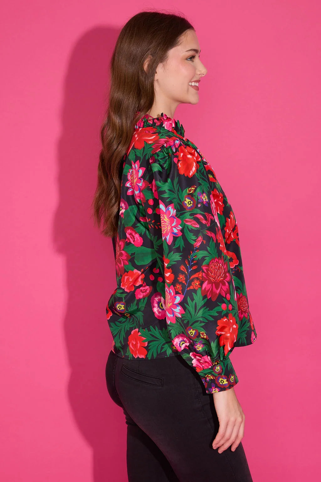 Alden Adair Phoebe Top in Flora