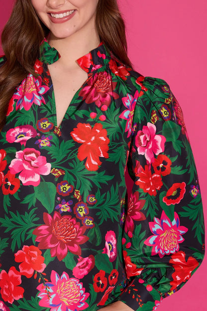 Alden Adair Phoebe Top in Flora