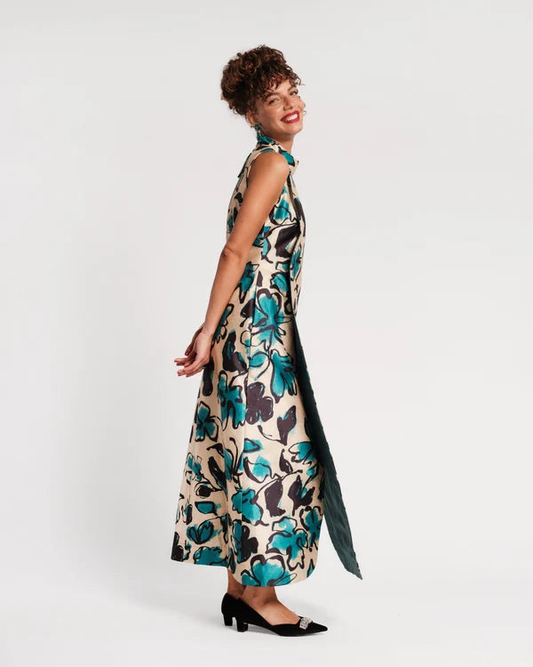 Frances Valentine Carlyle Maxi Dress - ABSTRACT MEADOW