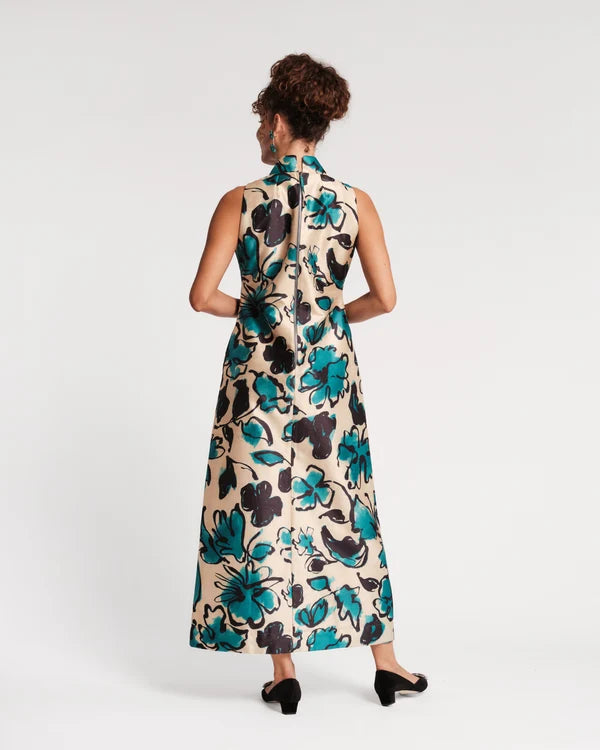 Frances Valentine Carlyle Maxi Dress - ABSTRACT MEADOW