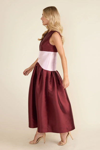 Thomas & Lourdes Andrew Dress in Bordeaux