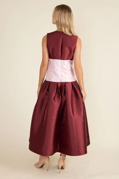 Thomas & Lourdes Andrew Dress in Bordeaux
