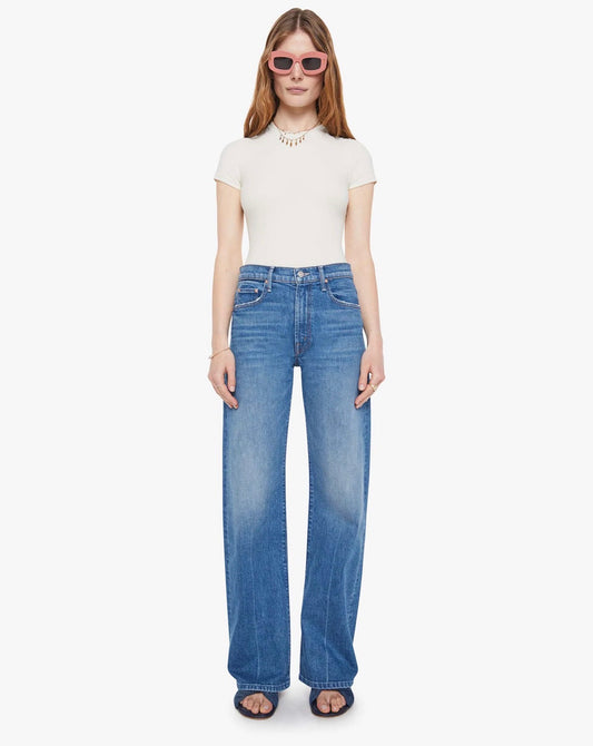 MOTHER DENIM The Mid Rise Lasso Sneak - Get Two Birds Stoned