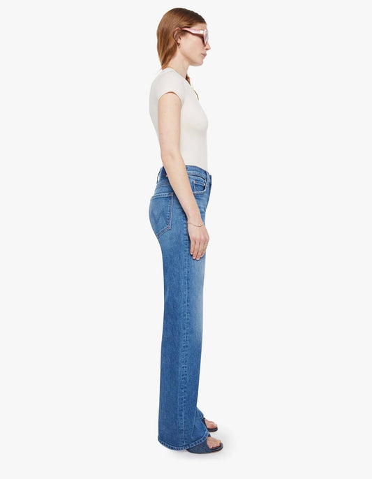 MOTHER DENIM The Mid Rise Lasso Sneak - Get Two Birds Stoned