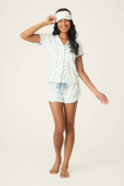 More Amour Ditsy Floral 3-Piece Pointelle PJ Set