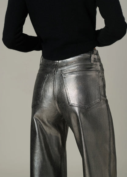 The Mia Pewter Foil High Rise