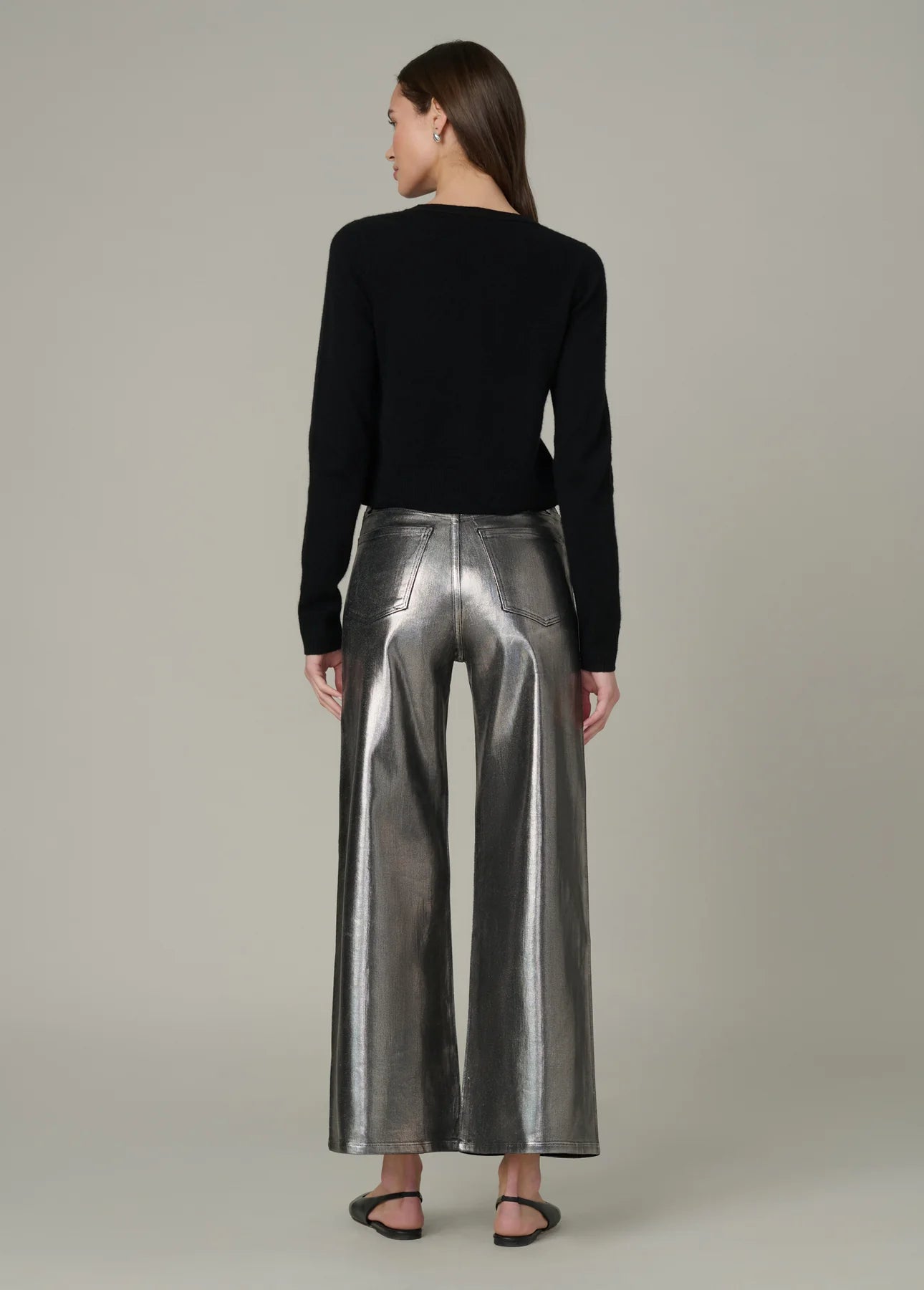 The Mia Pewter Foil High Rise