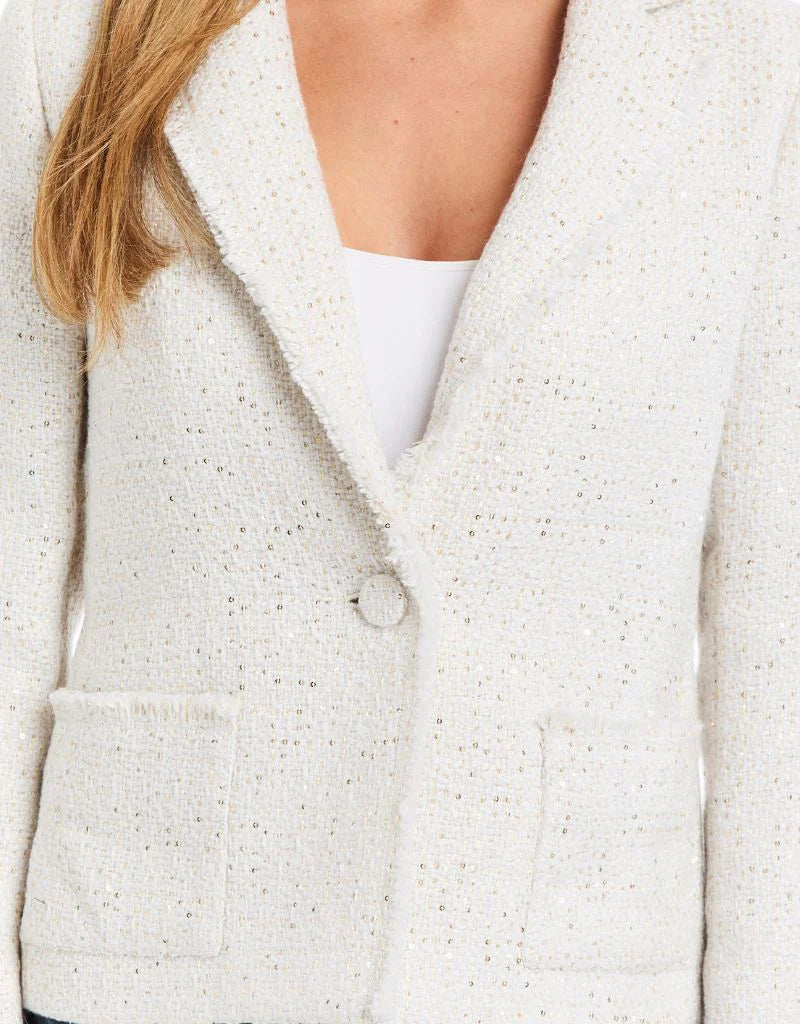 Eda Gold Boucle Blazer